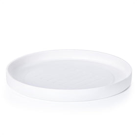 Phoenix Vine 14inch saucer edge detail protects surfaces from spills