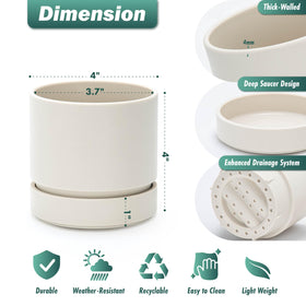 Phoenix Vine Deep Water Catch Tray supports bottom watering.