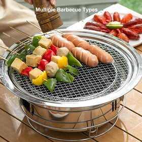 PHOJEWI grill suitable for indoor and outdoor use with adjustable venting