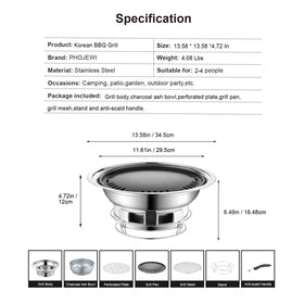 PHOJEWI inner nonstick pan ensures easy cleaning and faster heating