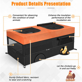 Phoncoo chicken brooder doors enable simple chick movement.