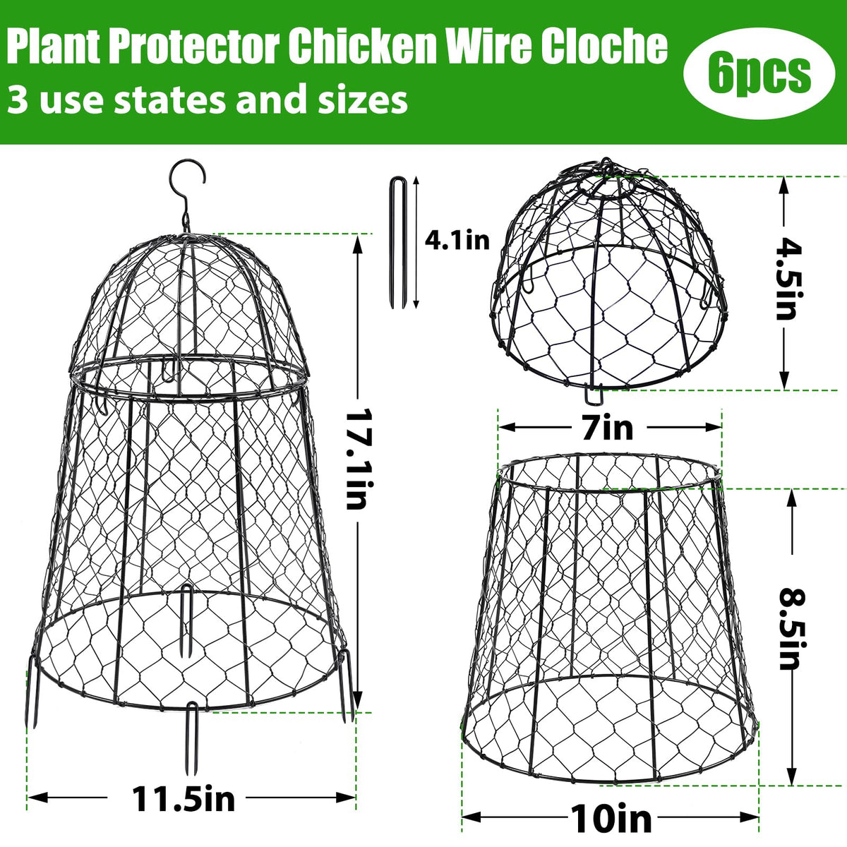 Phoncoo dome cloche provides lightweight seedling protection from animals