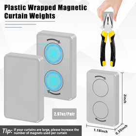 Phoncoo magnetic drapery weights 84g keep curtains secure during gusts.