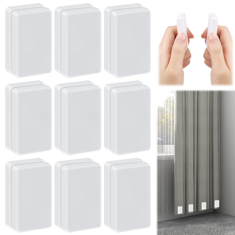 Phoncoo outdoor curtain weights front view showing secure magnetic hold