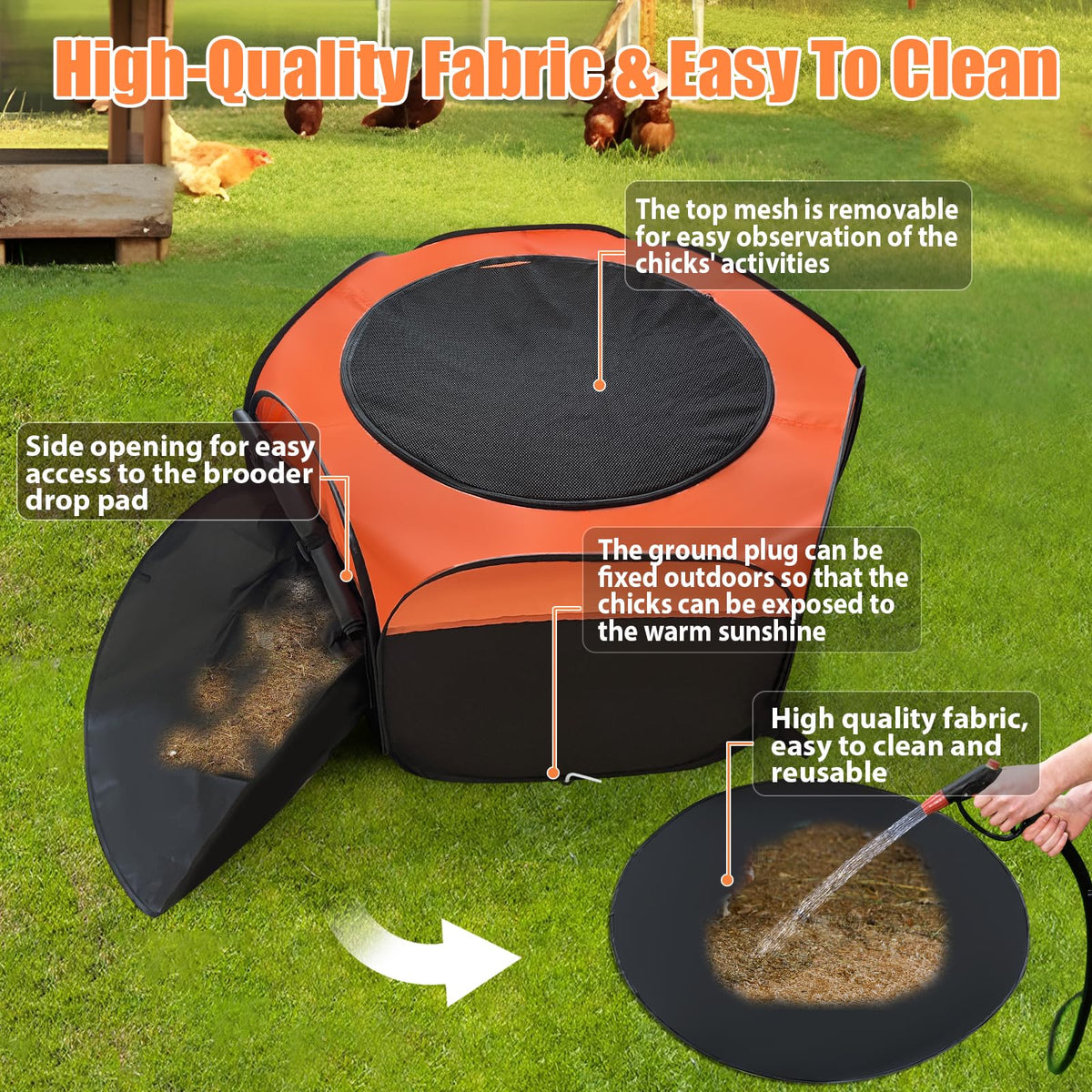 Phoncoo removable mesh top enabling thorough cleaning and airflow.