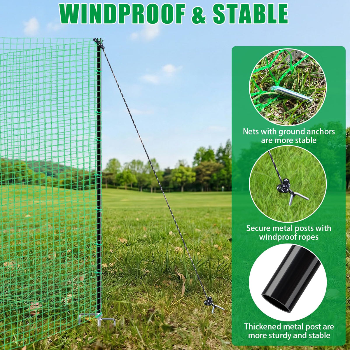 Phoncoo temporary fence dog-pen-use enables portable backyard containment.