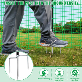 Phoncoo temporary fence windproof-rope keeps the barrier upright in gusty weather.