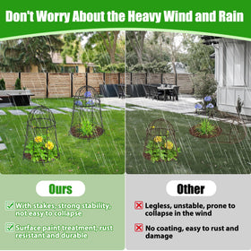 Phoncoo wire cage guards garden plants with durable metal