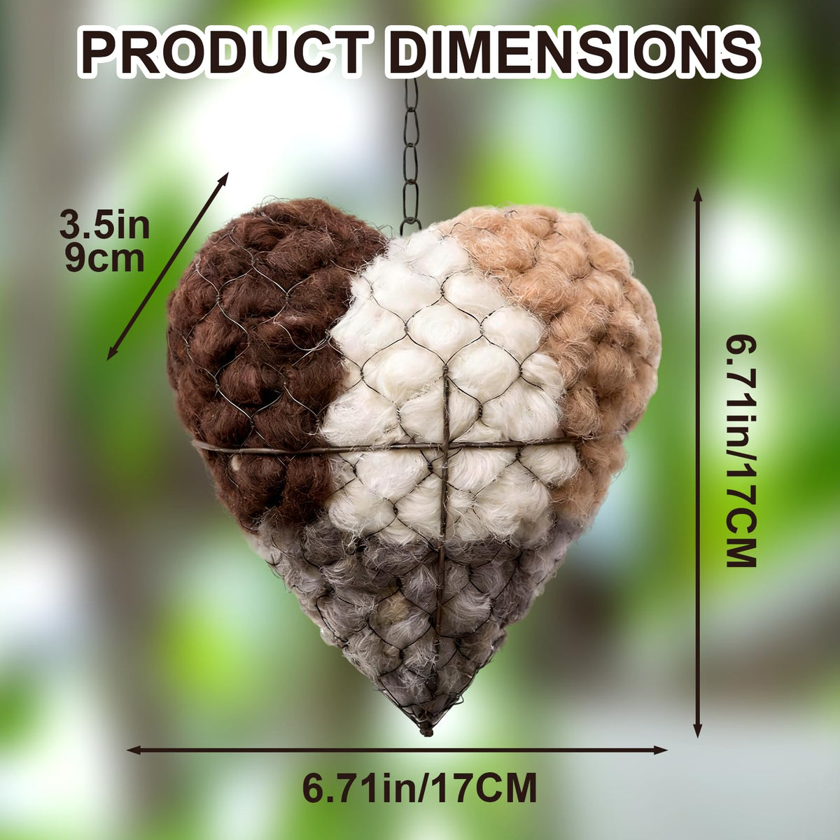 Lightweight, easy-hang design allows quick setup on trees or hooks.