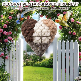 Whimsical garden decor that doubles as a wildlife shelter for birds.
