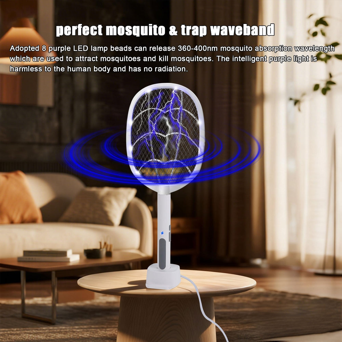 Phosooy 3-Pack electric fly swatter indoor outdoor use.