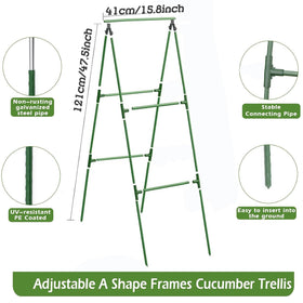 Phueglado raised-bed trellis setup ideal for compact garden spaces