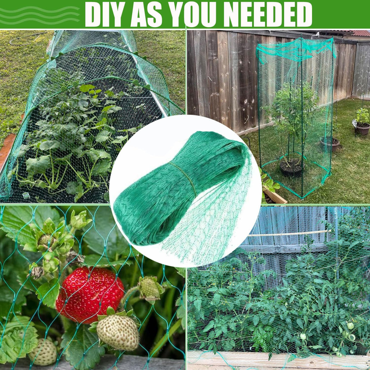 Phueglado trellis netting supports vine training and airflow