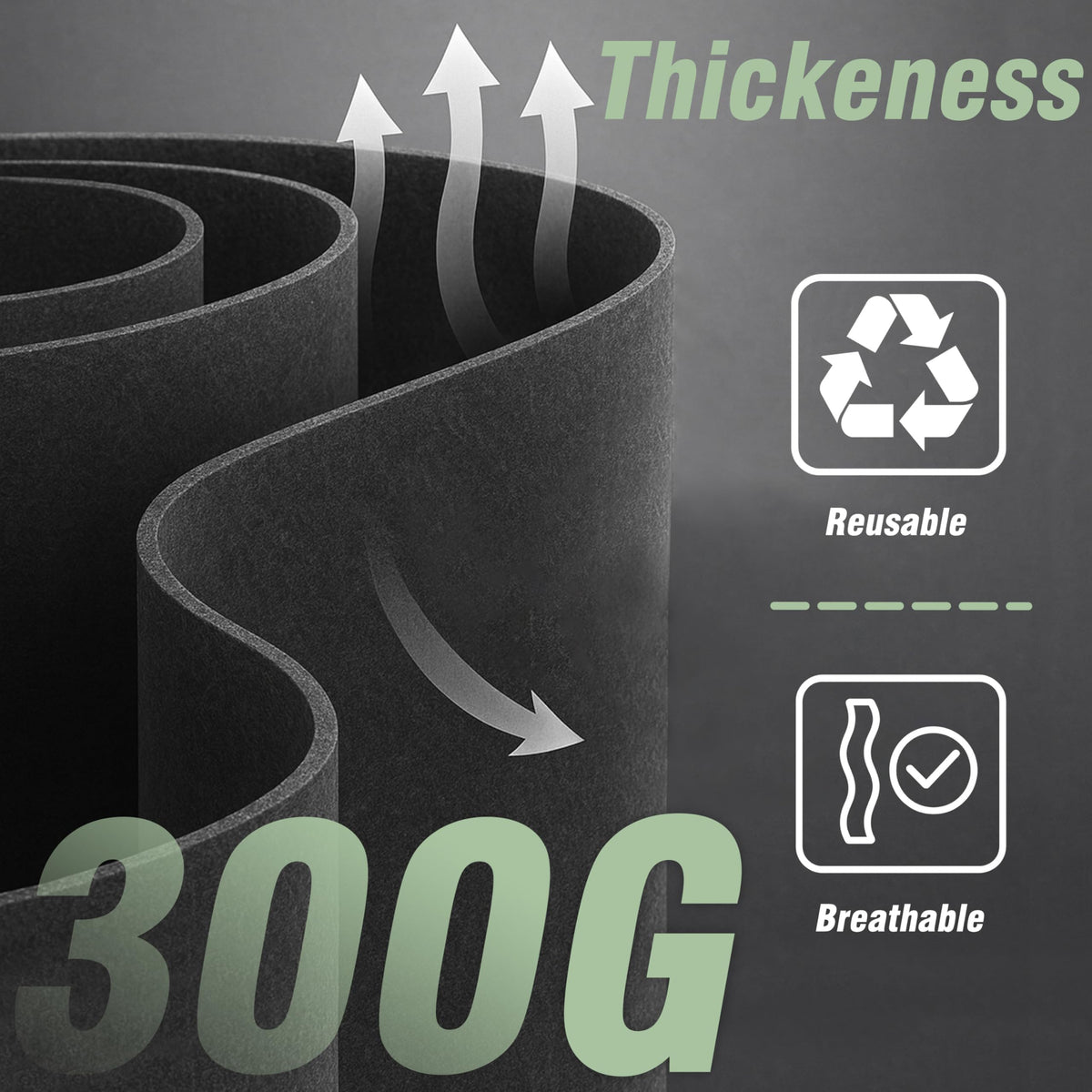 PHYEX BPA-free breathable fabric improves drainage for rooting vegetables.