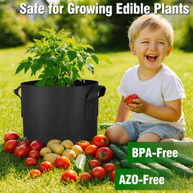 PHYEX durable reusable fabric pots suitable for multiple growing seasons.