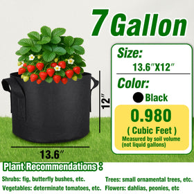 PHYEX heavy-duty fabric pots with handles enable easy relocation of heavy plants.