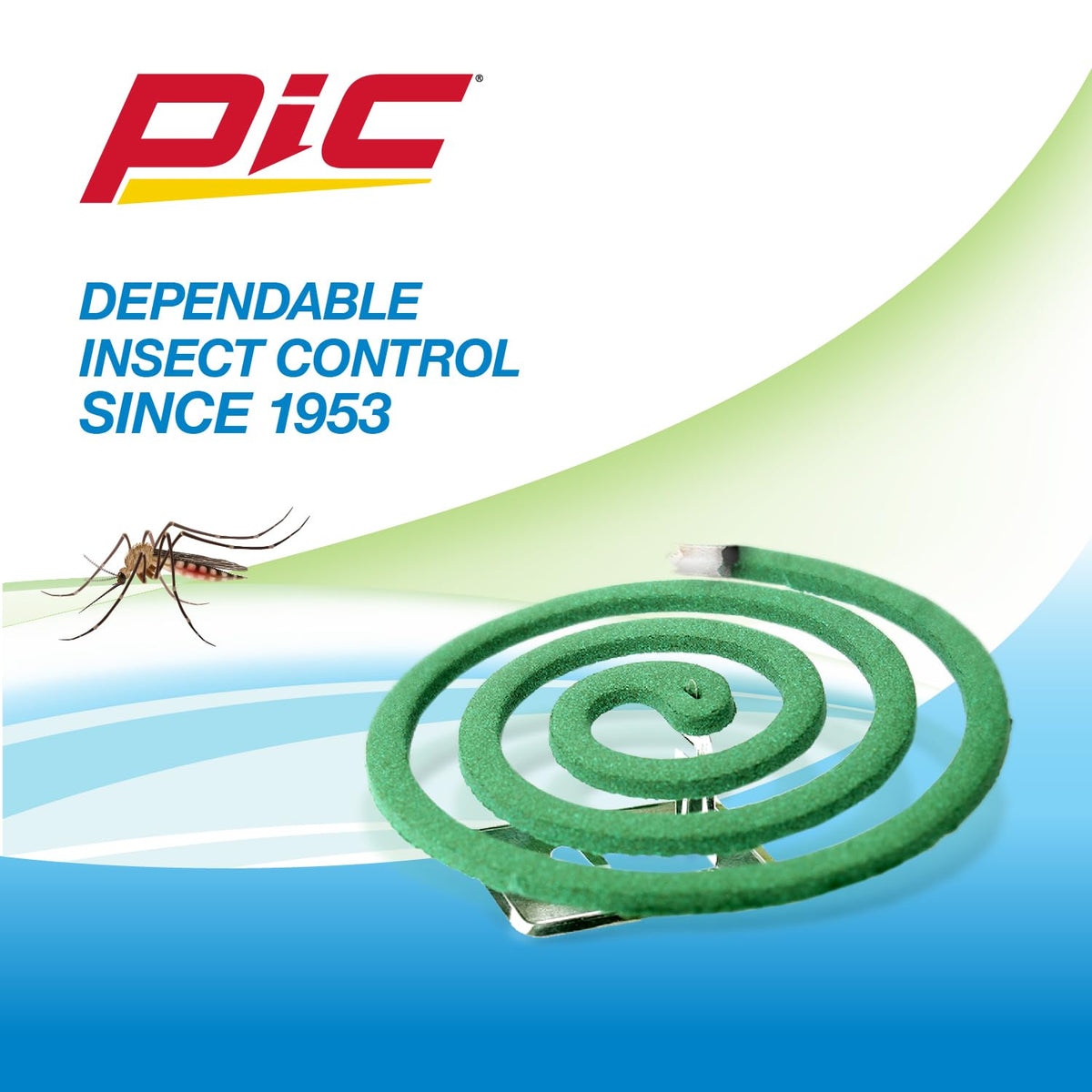 PIC Mosquito Repelling Coils packaging highlights convenient multi-pack.