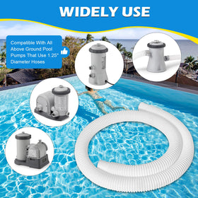 Picatu durable corrugated hose offers flexible, long-lasting performance for seasonal pool use.