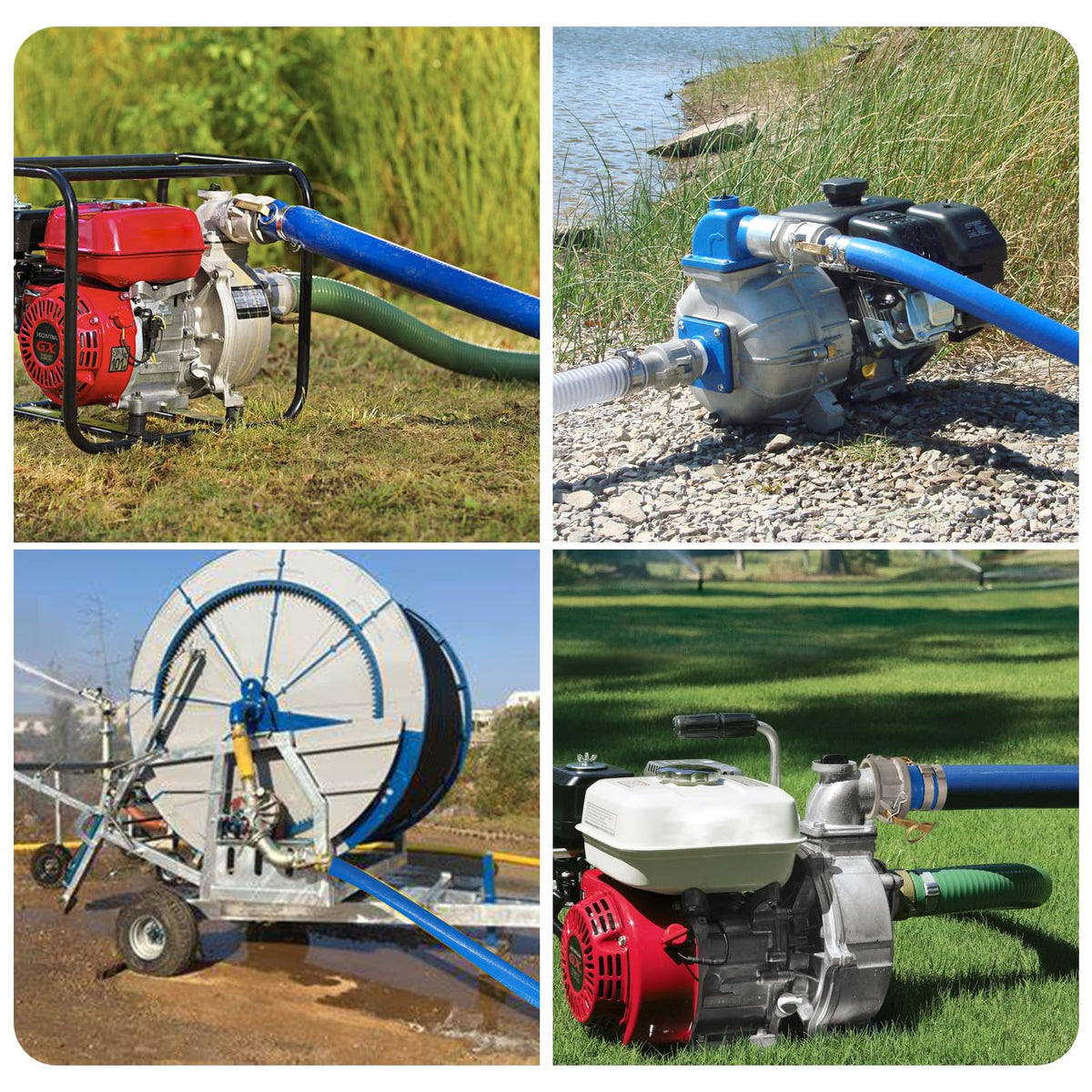 Picatu durable lay-flat hose ideal for pool drainage and irrigation tasks