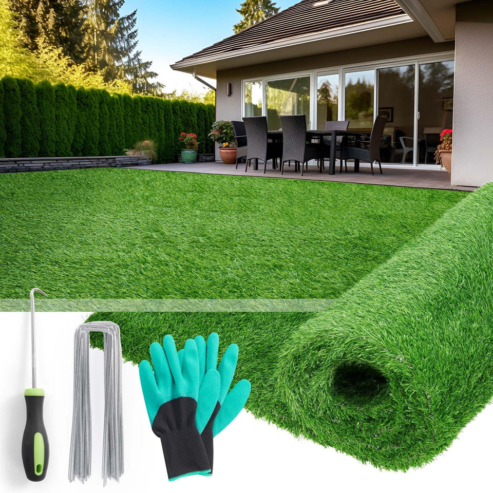 PICK FOR LIFE artificial grass outdoor patio shows realistic greenery and simple upkeep.