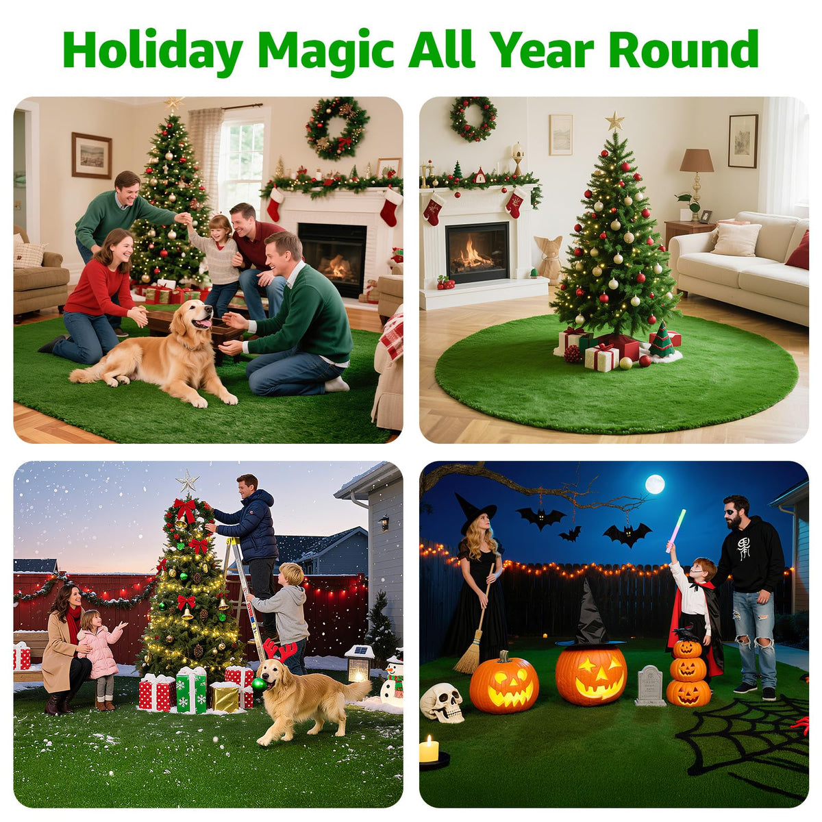 PICK FOR LIFE pet-friendly grass mat for indoor and outdoor use