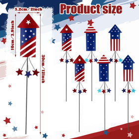 Pickmesh American flag metal stake for durable garden decor.