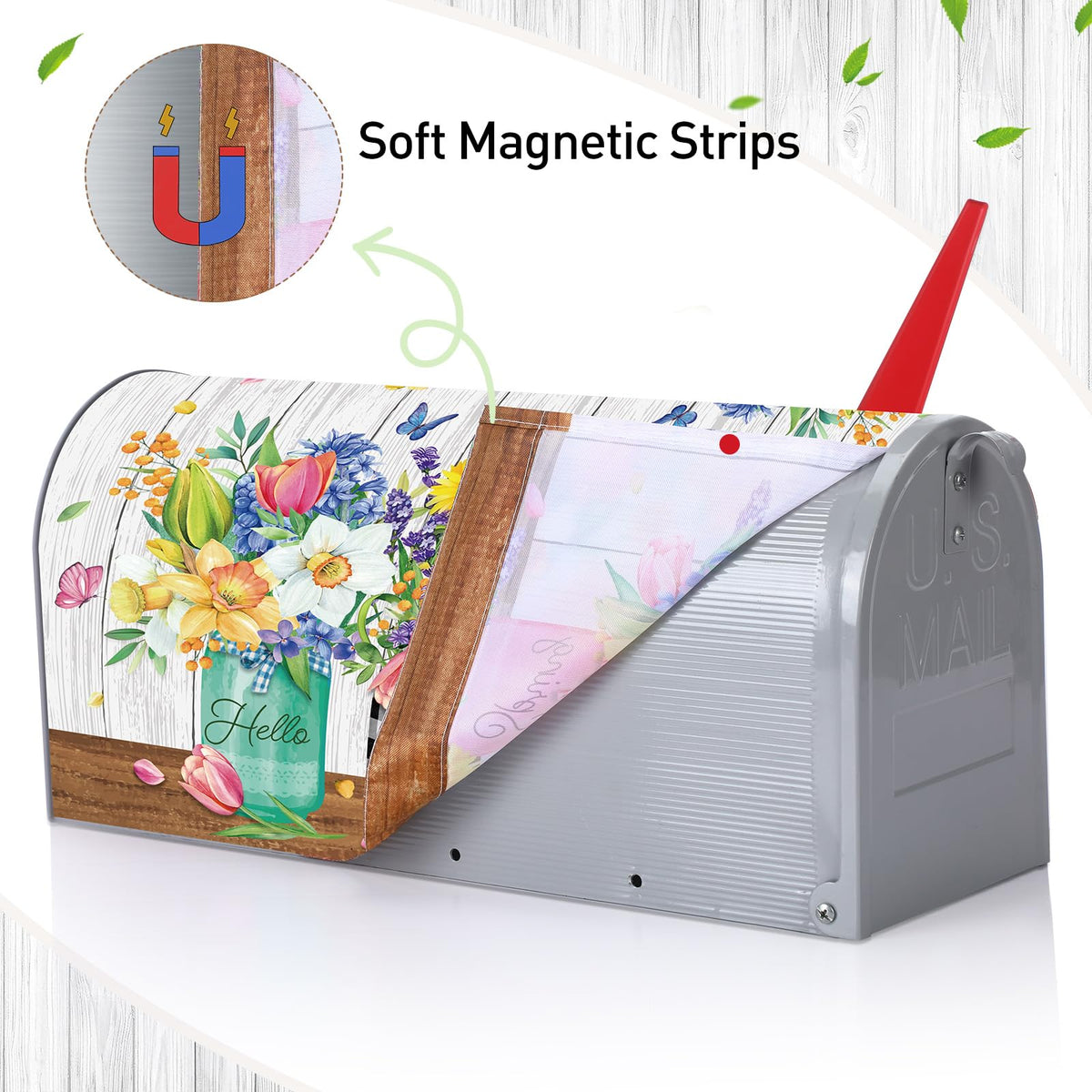 Pickmesh easy-install mailbox cover uses magnetic strips for tool-free setup.
