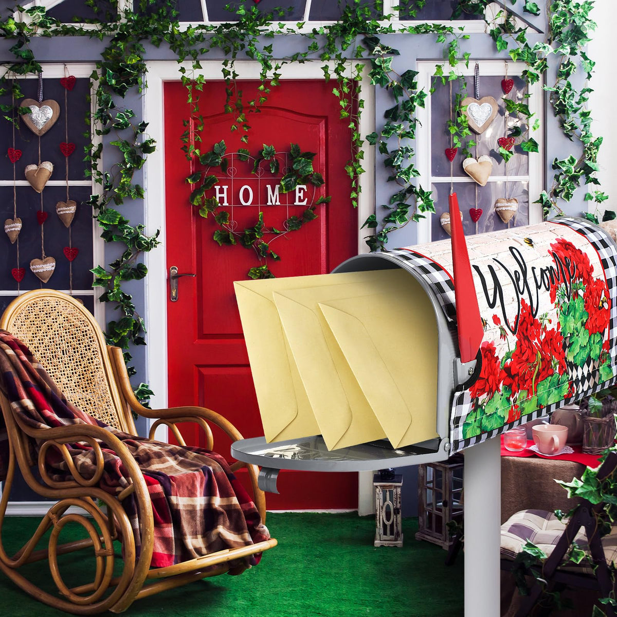 Pickmesh garden decor mailbox wrap suits yards, patios, and courtyards.