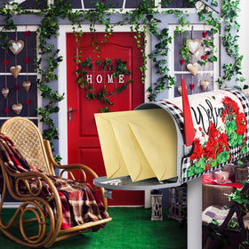 Pickmesh garden decor mailbox wrap suits yards, patios, and courtyards.