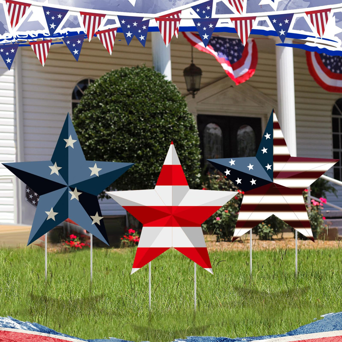 Pickmesh garden stake 27.8-inch height keeps signs visible