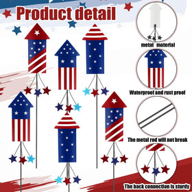 Pickmesh Independence Day garden stake for porch or yard.