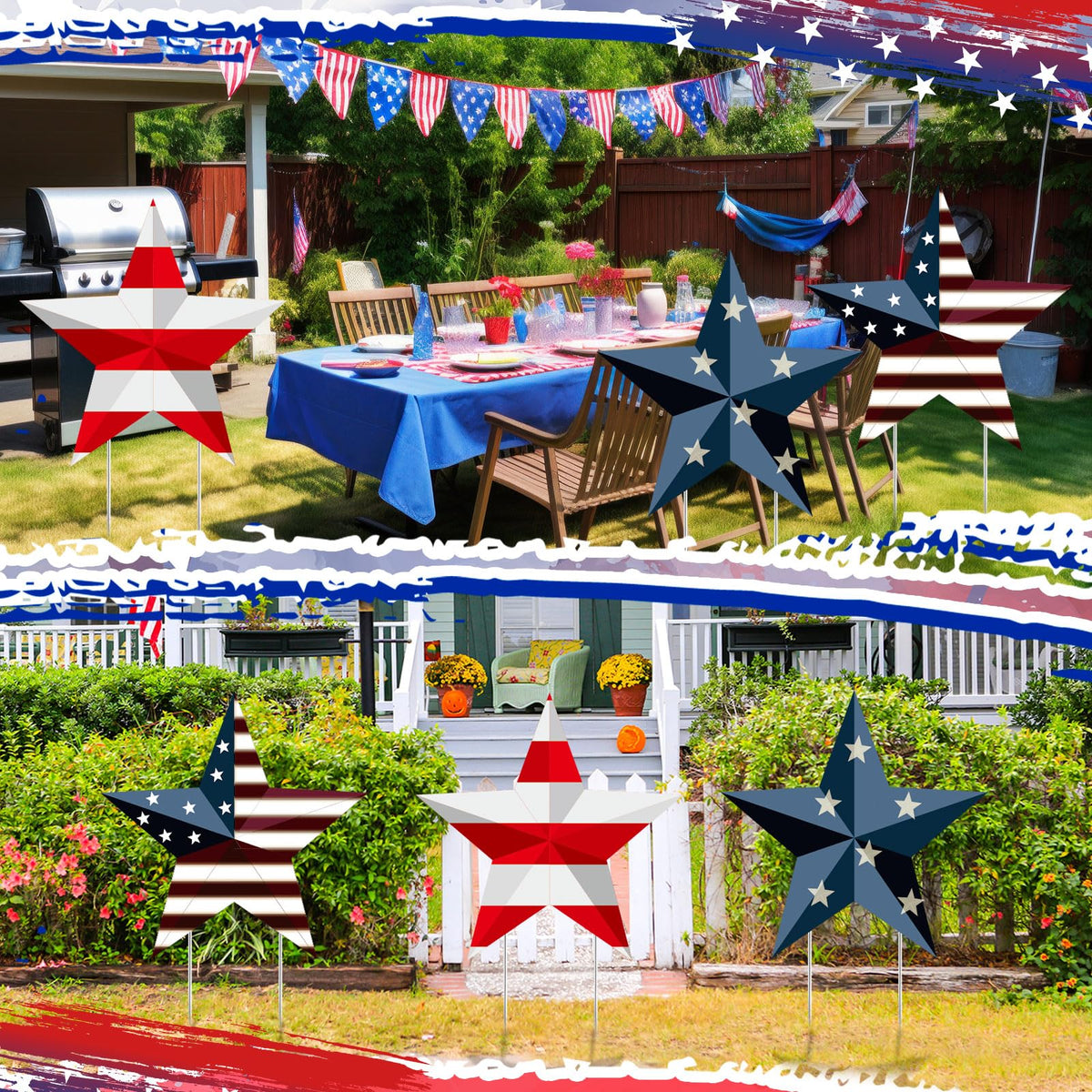 Pickmesh memorial day lawn decor adds festive curb appeal
