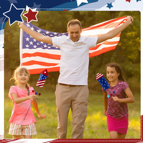 Pickmesh Memorial Day patriotic decor enhances outdoor celebrations.