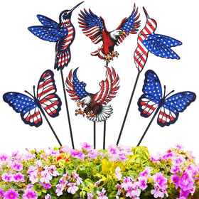 Pickmesh patriotic yard sign eagle stake for outdoor display
