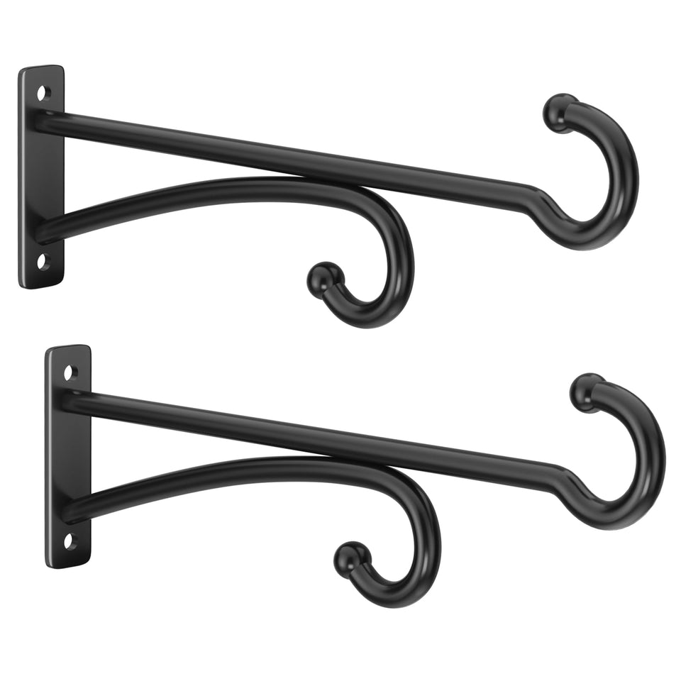 pickpiff 12-inch plant hanger hook on wall, sturdy metal for outdoor use