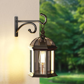 Pickpiff basket hanger hook elevates garden accents with a sleek black tone.