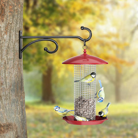 Pickpiff bird feeder hook metal suited for garden stations.