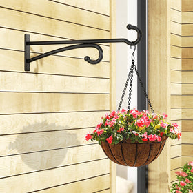 pickpiff versatile hook in black finish, ideal for garden decor
