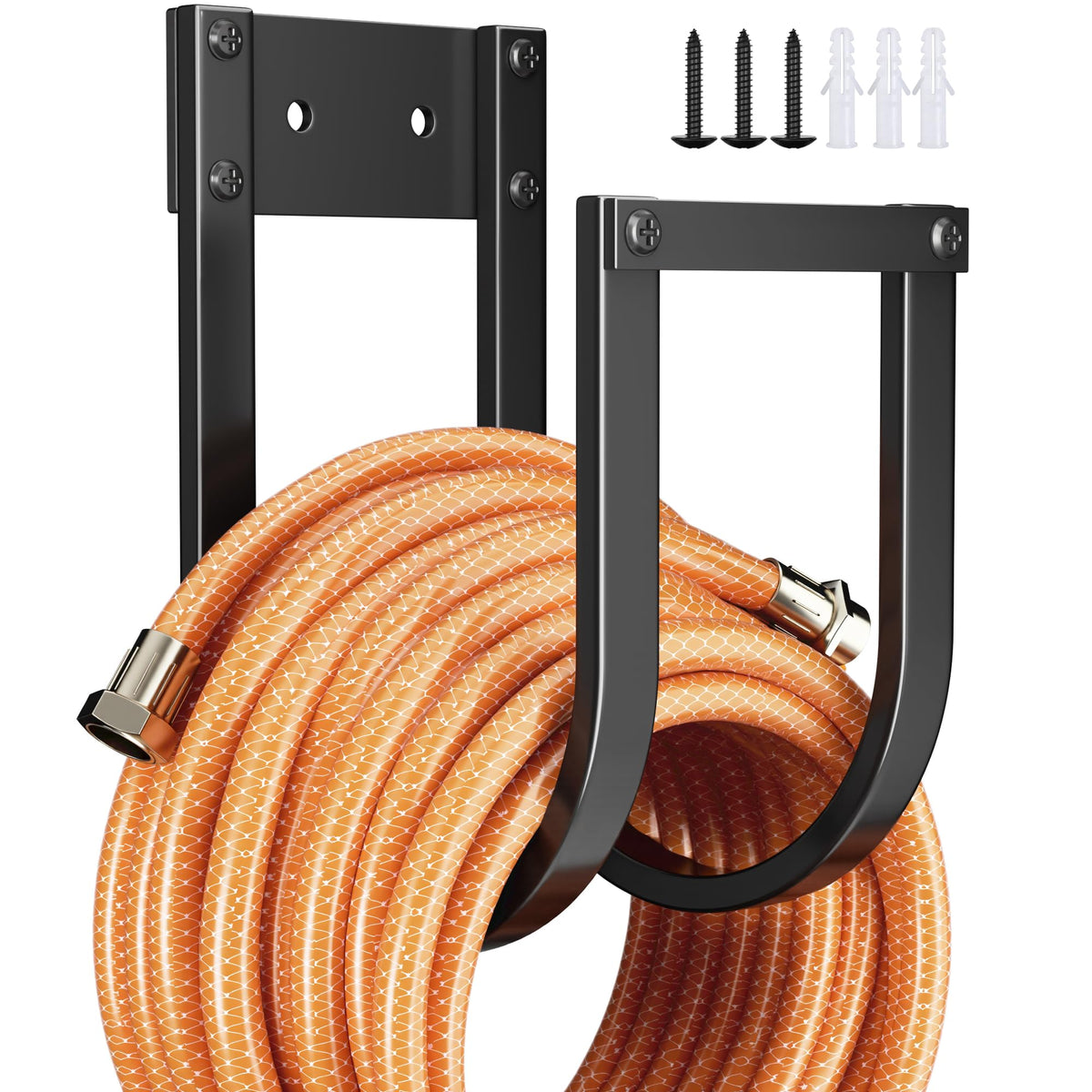 Pickpiff garden hose holder wall mount keeping long hoses neatly organized outdoors.