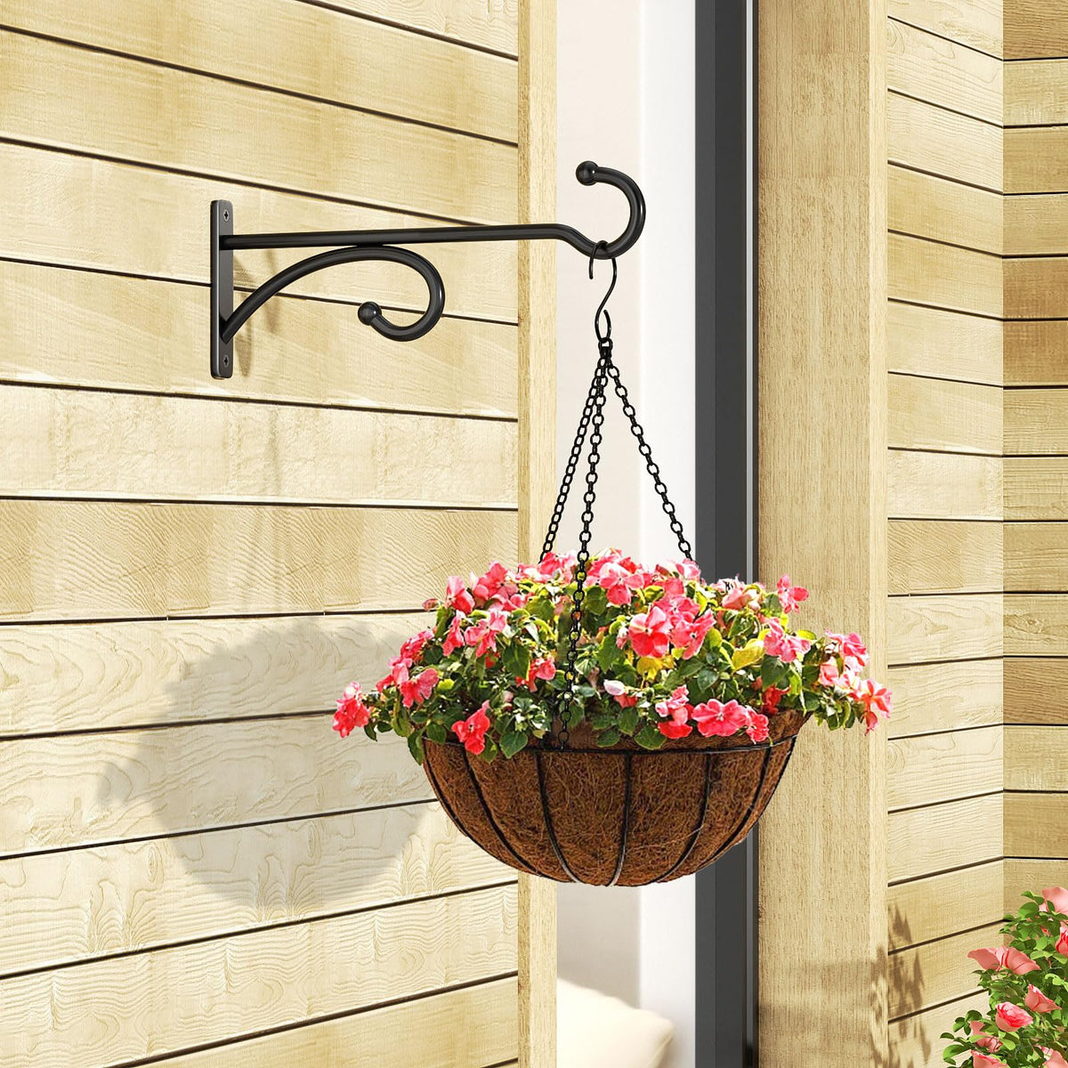 Pickpiff plant hanger hook outdoor metal supports heavy pots reliably.