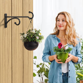 Pickpiff planter hook basket support for hanging baskets.