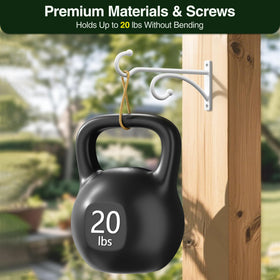 Pickpiff wind chime hanger for weather-resistant outdoor display.