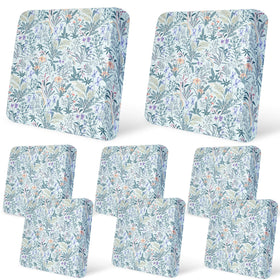 pickyNproud 8pcs patio cushion covers in light cyan for durable, slip-resistant protection
