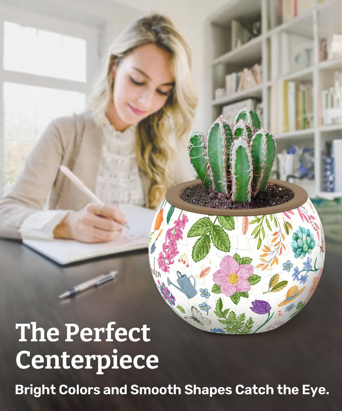 PieceRelax dual layer planter with drainage and drip tray setup