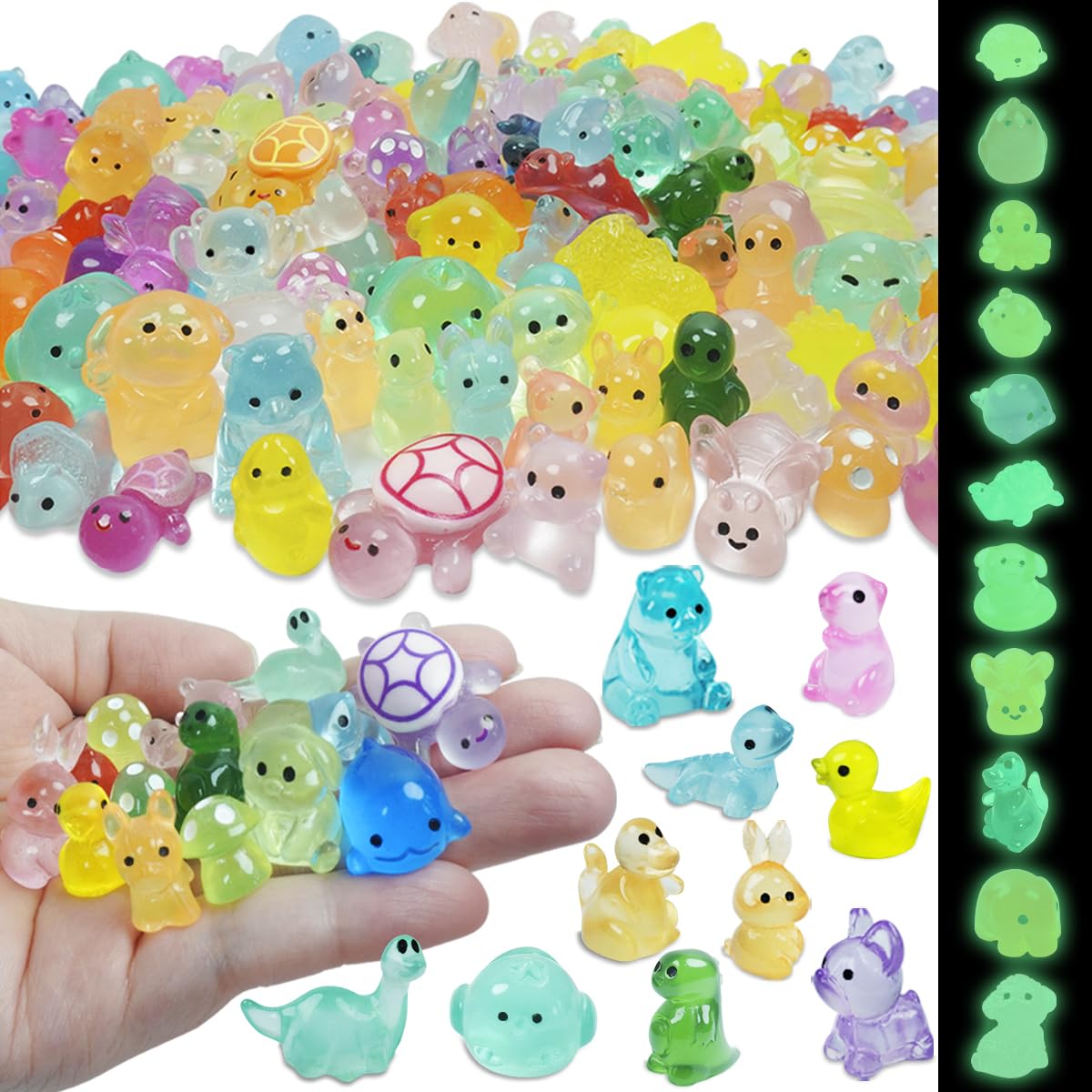 Piemow resin ducks figurine for fairy gardens and aquariums with bright, enduring color