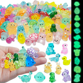 Piemow resin ducks figurine for fairy gardens and aquariums with bright, enduring color