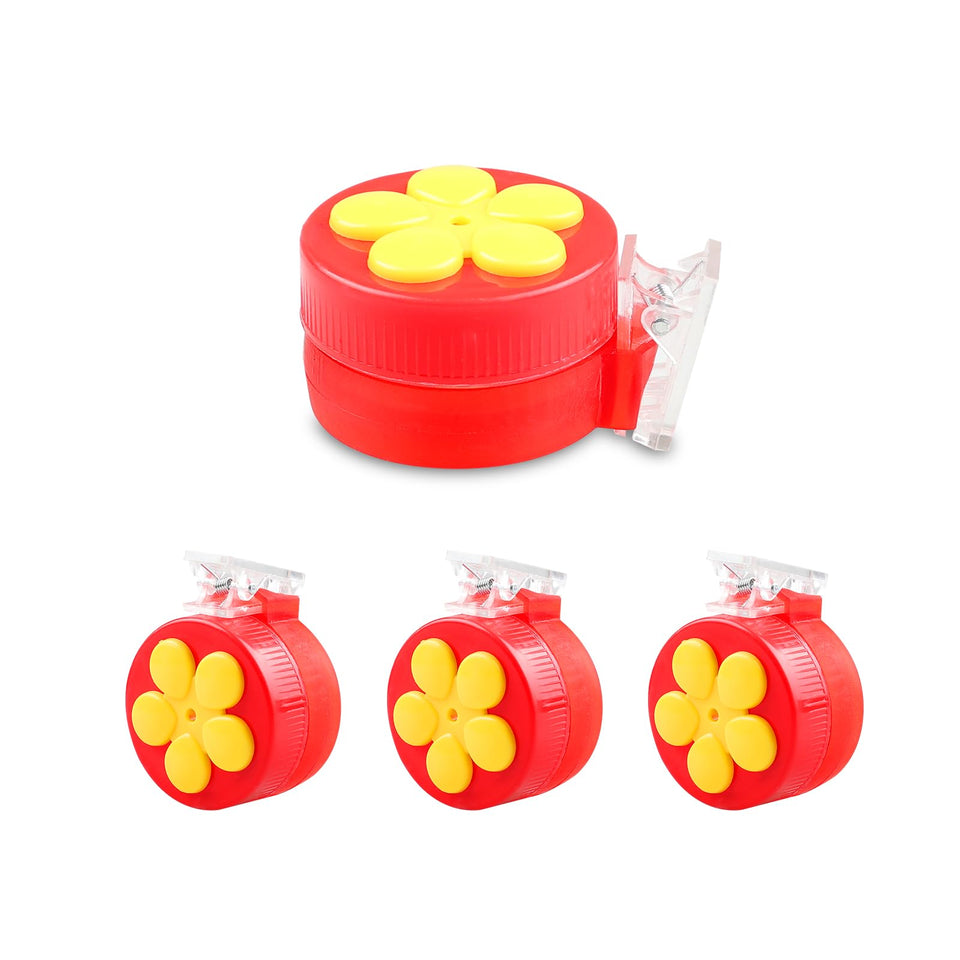 PiiSheou 4 pack handheld hummingbird feeders for versatile outdoor setups