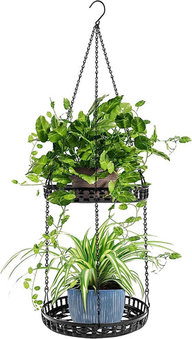 PIKAMAO plant hanger with a wide 9.45-inch tray for a bold centerpiece.