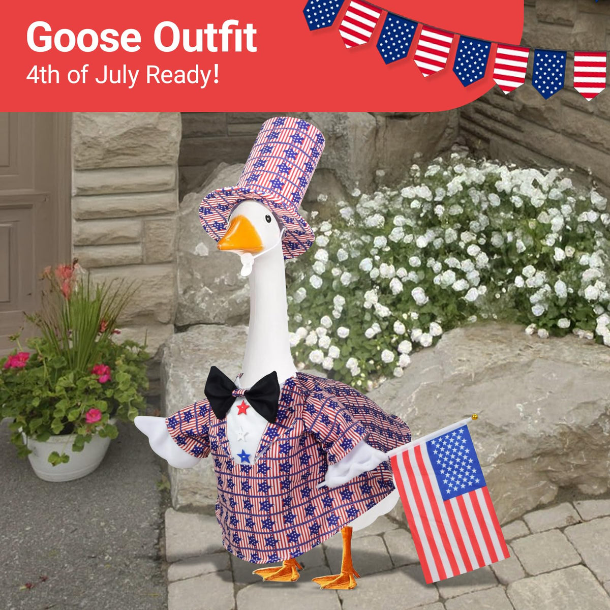 Pikpops American flag accent brightens yard decor