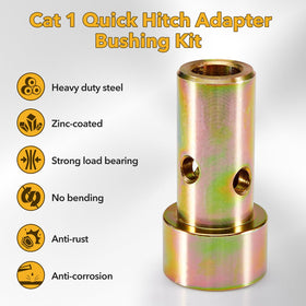 Pilida Cat 1 hitch bushings galvanised steel for durability